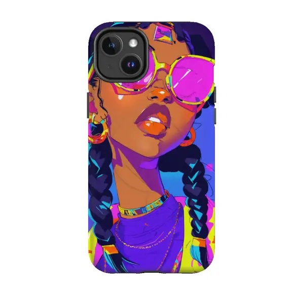 An example AI generated design of a phone case or t-shirt